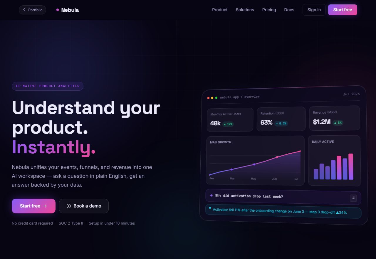 Nebula demo preview